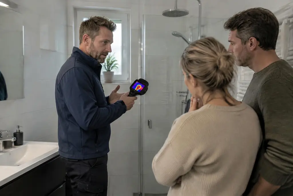 Lekdetectie Mijdrecht – specialist legt bevindingen uit aan bewoner